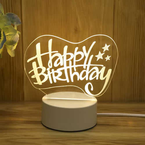 Birthday LED Lamp