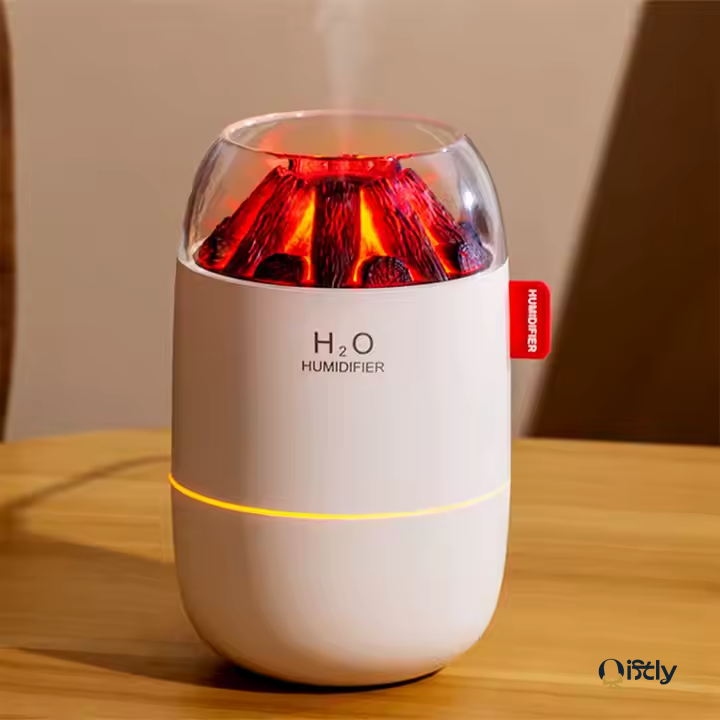 Firewood Flame Humidifier + Aroma Diffuser