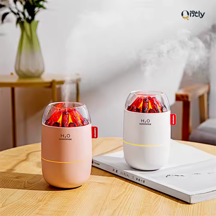 Firewood Flame Humidifier + Aroma Diffuser